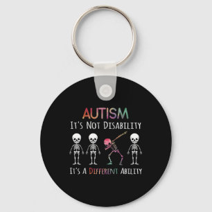 Autism Awareness Dabbing Skull Autism Its Not A Di Key Ring