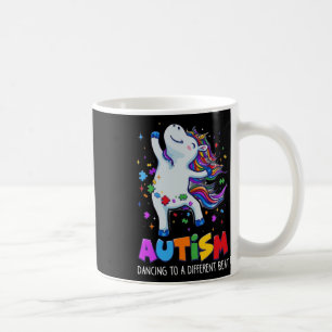 Autism Awareness Dabbing Unicorn Puzzle Piece Kids Coffee Mug