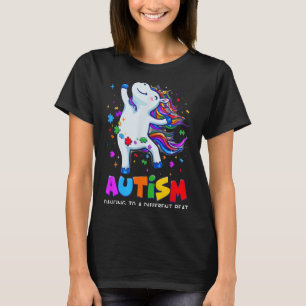 Autism Awareness Dabbing Unicorn Puzzle Piece Kids T-Shirt