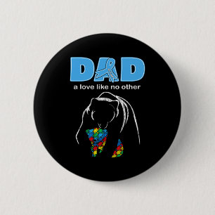 Autism Awareness Dad Father Love Proud Autism Son 6 Cm Round Badge