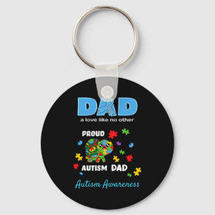 Autism Awareness Dad Father Love Proud Autism Son Key Ring