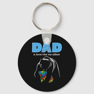 Autism Awareness Dad Father Love Proud Autism Son Key Ring