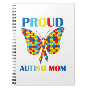 Autism Awareness Day Autism Mum Gift Proud Mum Notebook