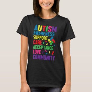 Autism Awareness Day Autistic Child Support Care A T-Shirt