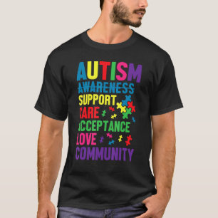 Autism Awareness Day Autistic Child Support Care A T-Shirt