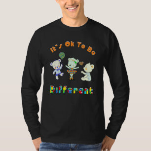 Autism Awareness Day Cute Bears It S Ok To Be Diff T-Shirt