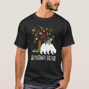 Autism Awareness Day Grandma Bear Support Autistic T-Shirt