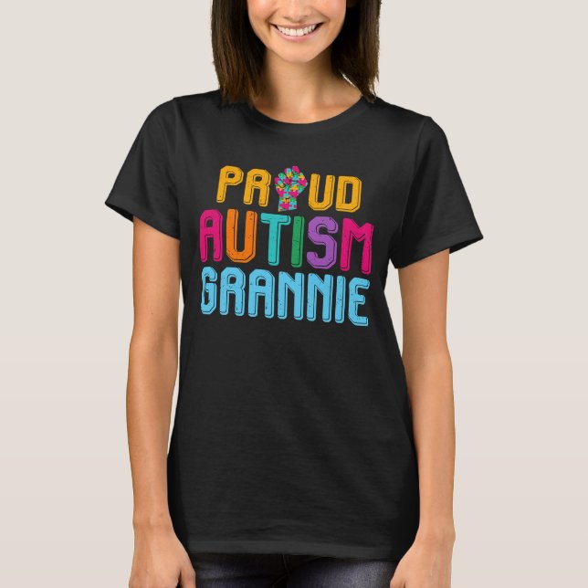 Autism Awareness Day Matching Family Proud Autism  T-Shirt (Front)