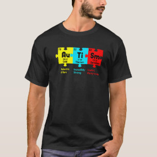 Autism Awareness Day Puzzle Chemical Element Chemi T-Shirt