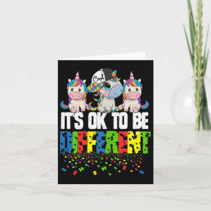 Autism Awareness Day Unicorn Gift Card