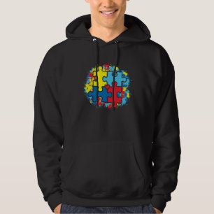 Autism Awareness Day Vintage Puzzle Autism  2 Hoodie