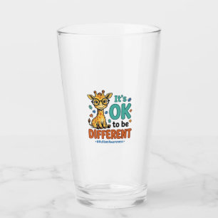 Autism Awareness Different Giraffe Vintage Shirt_1 Glass