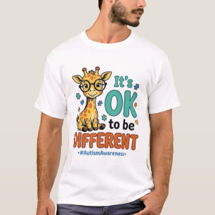 Autism Awareness Different Giraffe Vintage Shirt_1 T-Shirt