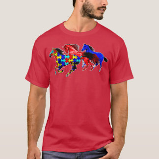 Autism Awareness Different Horses Autistic Neurodi T-Shirt