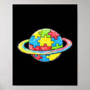 Autism Awareness Different Minds Make The World Poster