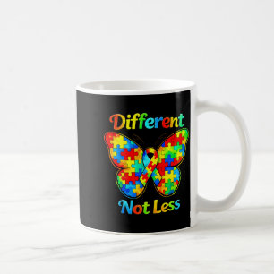 Autism awareness different not less butterfly cute coffee mug