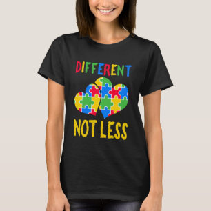 Autism Awareness - Different Not Less Support Auti T-Shirt