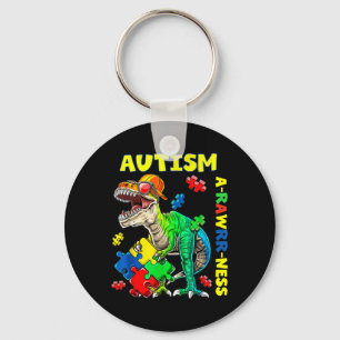 Autism Awareness Dino Autistic Toddler Boys Cute D Key Ring