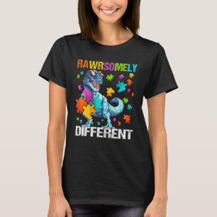Autism Awareness Dino Autistic Toddler Boys Cute D T-Shirt