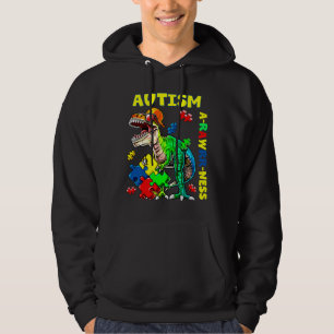 Autism Awareness Dinosaur Hoodie