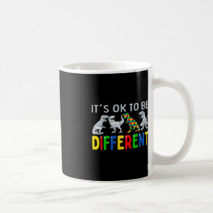 Autism Awareness Dinosaur Kid Boys It's OK To Be D Coffee Mug