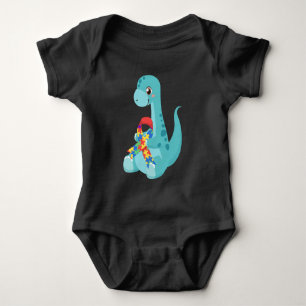 Autism Awareness Dinosaurs Baby Bodysuit