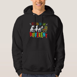 Autism Awareness Dinosaurs Kid Boys Autism Differe Hoodie
