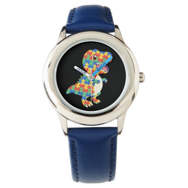 Autism Awareness Dinosaurs Watch (Front)