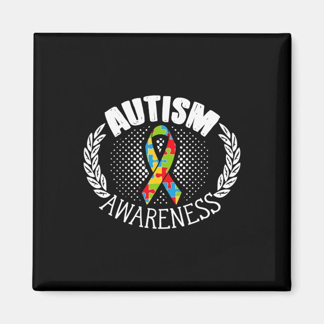 Autism Awareness Disabilities Month 1 Magnet (Front)