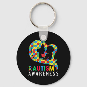 Autism Awareness Disabilities Month Support  Key Ring