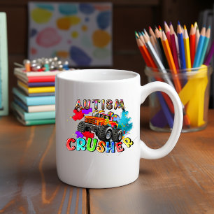 Autism Awareness Dump Truck Mug