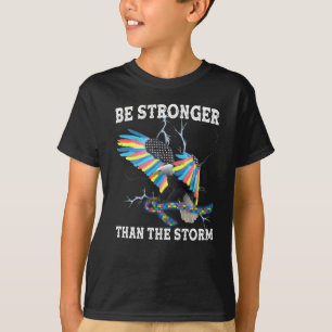 Autism Awareness Eagle Be Stronger Than The Storm T-Shirt