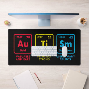 Autism Awareness Elements Periodic Table Desk Mat