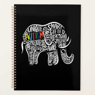 Autism Awareness Elephant Planner