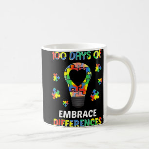 Autism Awareness Embrace Differences 100 Days Of S Coffee Mug