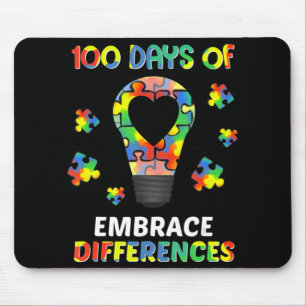 Autism Awareness Embrace Differences 100 Days Of S Mouse Mat