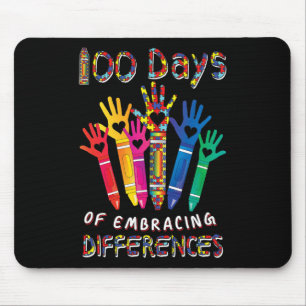 Autism Awareness Embrace Differences 100 Days Of S Mouse Mat