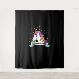 Autism Awareness - Embrace Different Unicorn T-Shi Tapestry