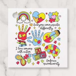 Autism Awareness Embrace Diversity Neuro Inclusive Favour Tags