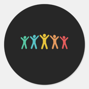Autism Awareness Embrace Every Colour Sticker