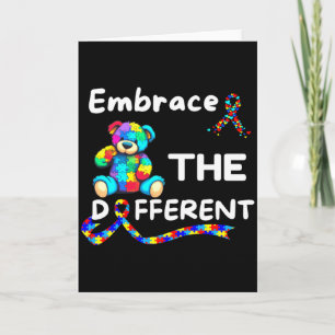 Autism Awareness Embrace The Different Unmasking A Card
