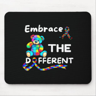 Autism Awareness Embrace The Different Unmasking A Mouse Mat
