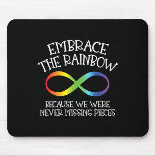 Autism Awareness Embrace The Rainbow Infinity Anti Mouse Mat
