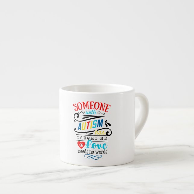 Autism Awareness-Espresso Mug (Front Right)