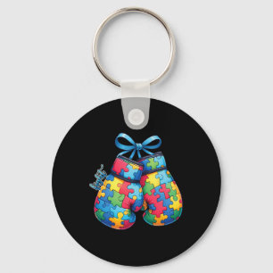 Autism Awareness Family Boxing Gloves Autism Mum D Key Ring