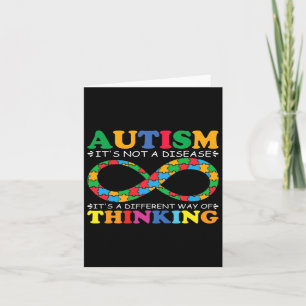 Autism Awareness Family It's Not A Disease Autism Card