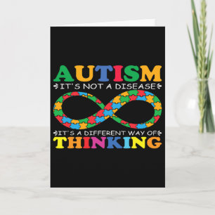 Autism Awareness Family It's Not A Disease Autism  Card