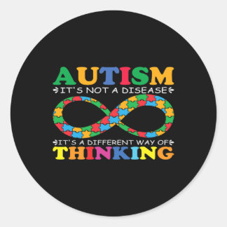 Autism Awareness Family It's Not A Disease Autism  Classic Round Sticker