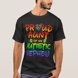 Autism Awareness Family Proud Aunt Of Autistic Nep T-Shirt