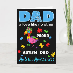 Autism Awareness Father Love Proud Autism Son Dad Card